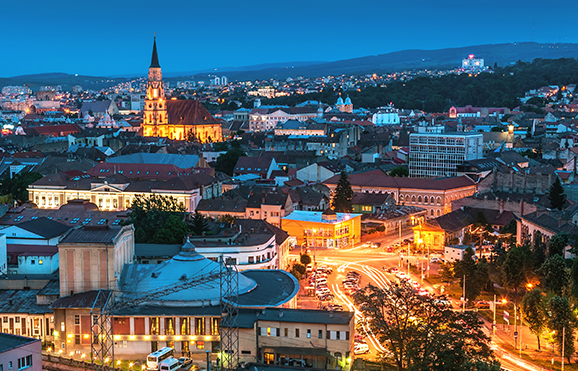 Cluj-Napoca vedere aeriana